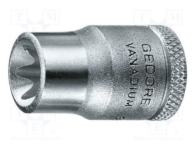 Socket; socket spanner,Torx®; E11; 3/8"; 28mm; Plating: chromium