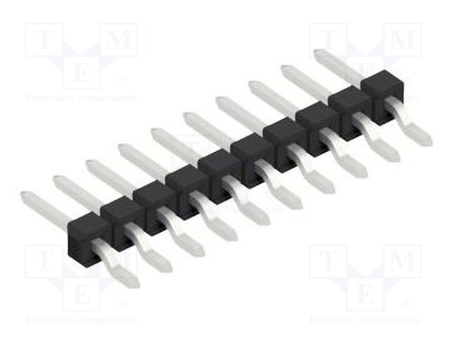 Connector: pin strips; pin header; male; PIN: 10; 2.54mm; SMT; 1x10