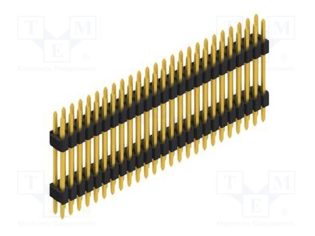 Connector: pin strips; pin header; male; PIN: 50; 1.27mm; THT; 2x25
