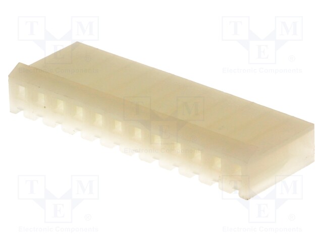 Plug; wire-board; female; 3.96mm; PIN: 12; w/o contacts; for cable