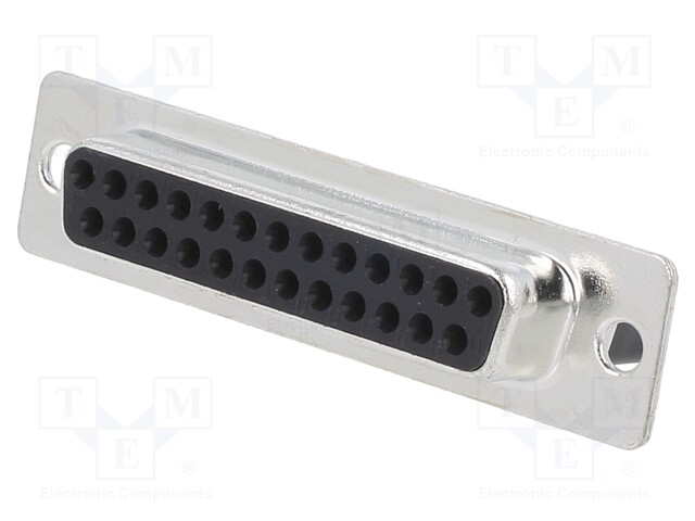 D-Sub; PIN: 25; plug; female; w/o contacts; crimped; for cable