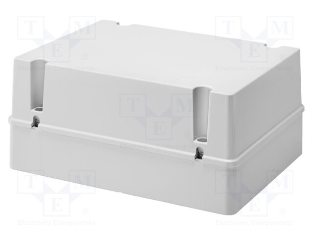Enclosure: junction box; wall mount; plastic; grey