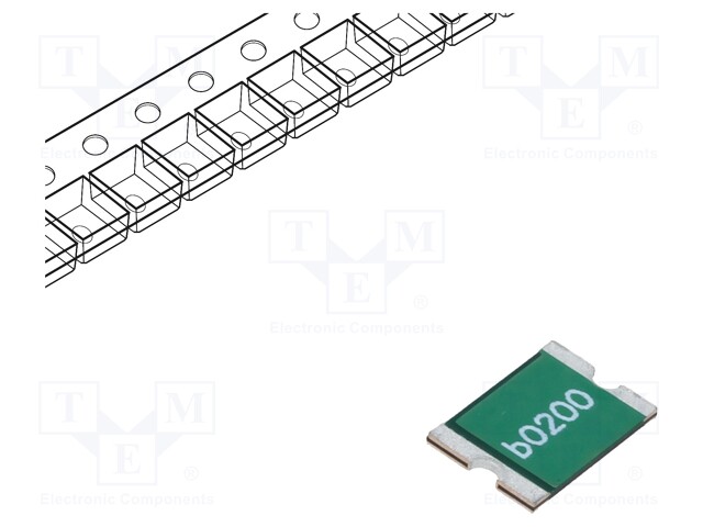 Fuse: PTC polymer; 2A; Imax: 100A; Case: 2920; 0ZCF