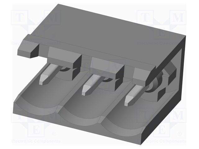 Connector: pluggable terminal block; socket; male; on PCBs