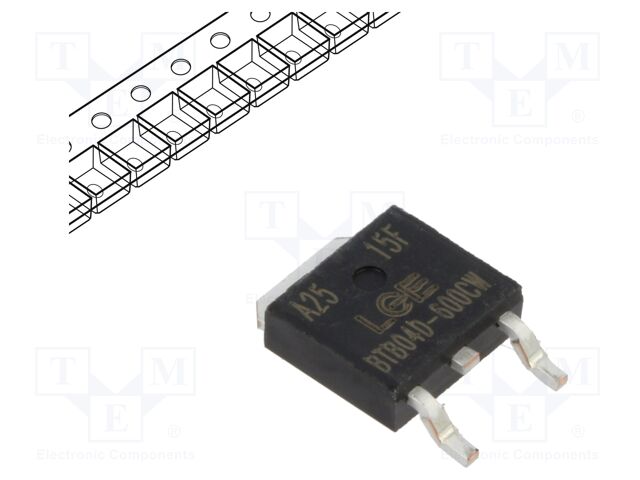 Triac; 600V; 4A; TO252; Igt: 35mA; Ufmax: 1.6V