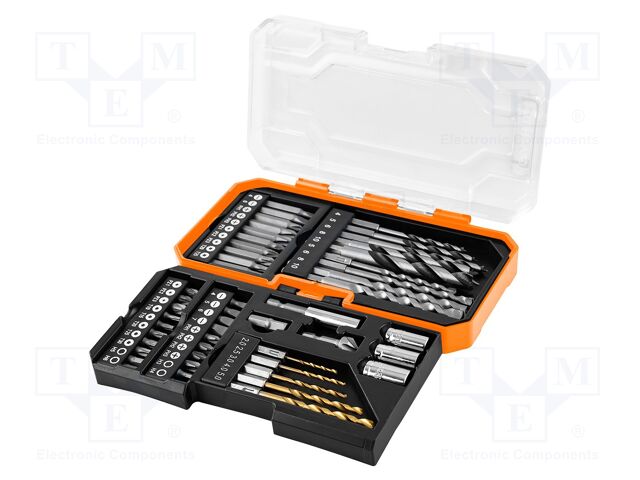 Kit: screwdriver bits; hex key,Phillips,Pozidriv®,slot,Torx®