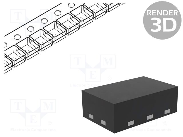 Analogue Switch, 2 Channels, SPDT, 4.1 ohm, 1.4V to 4.3V, XSON, 6 Pins