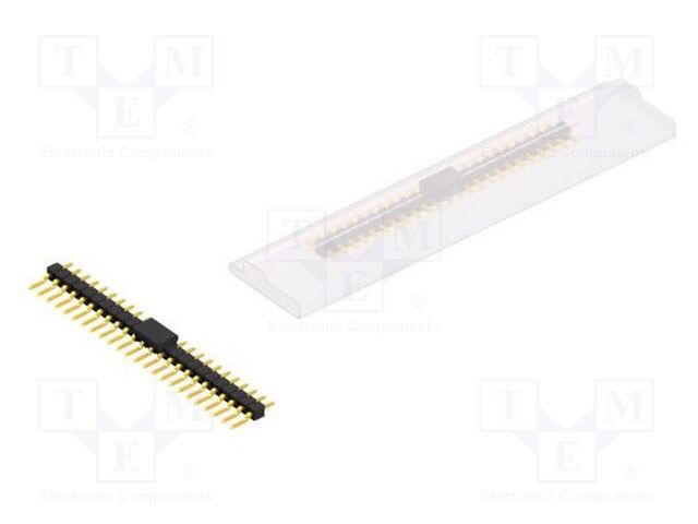 Connector: pin strips; pin header; male; PIN: 24; 2.54mm; SMT; 1x24