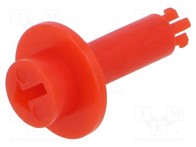 Knob; Ø10.5x15.4mm; red