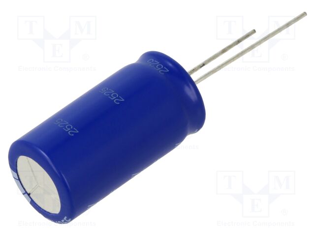 Supercapacitor; THT; 35F; 2.7VDC; -10÷30%; Ø16x30mm; 25mΩ; vertical