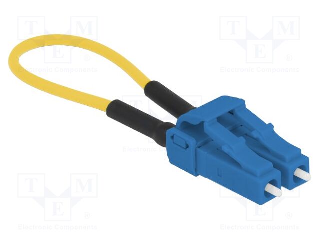 Adapter; LC/UPC; 9/125um; blue; yellow; Øcable: 2mm; -20÷70°C