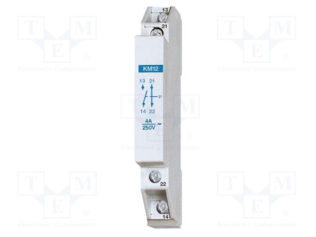 Accessories: auxiliary contacts; Ioper.max: 4A; 230VAC; NC + NO