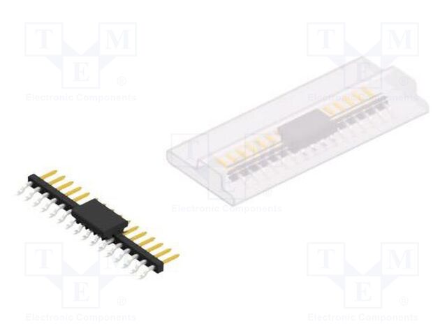 Connector: pin strips; pin header; male; PIN: 16; 2mm; SMT; 1x16