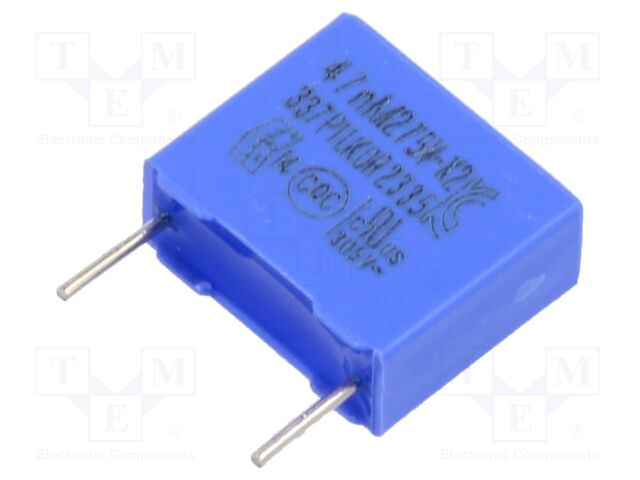 Capacitor: polypropylene; X2; 47nF; THT; ±20%; 10mm; -40÷105°C; 275V
