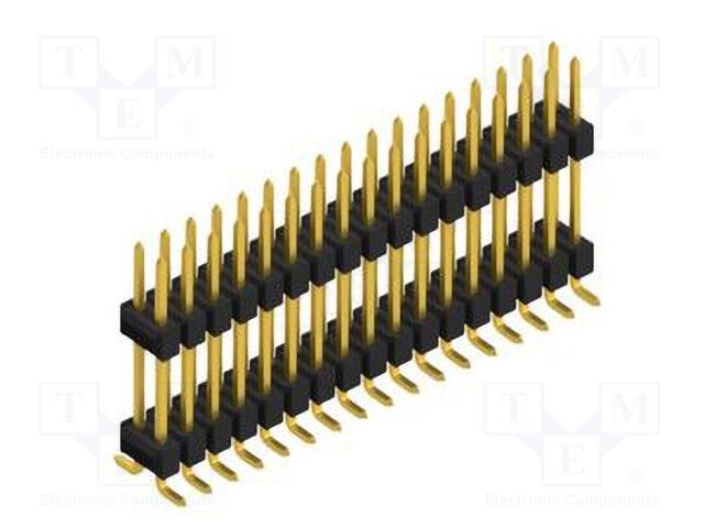Connector: pin strips; pin header; male; PIN: 34; 2.54mm; SMT; 2x17