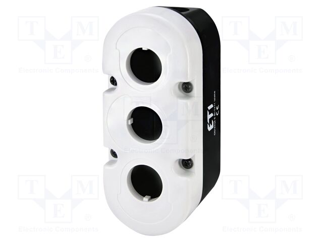 Case; black,grey; ESE; IP41; plastic; Holes no: 3; 134x55x53.5mm