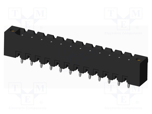 Connector: pluggable terminal block; socket; male; on PCBs