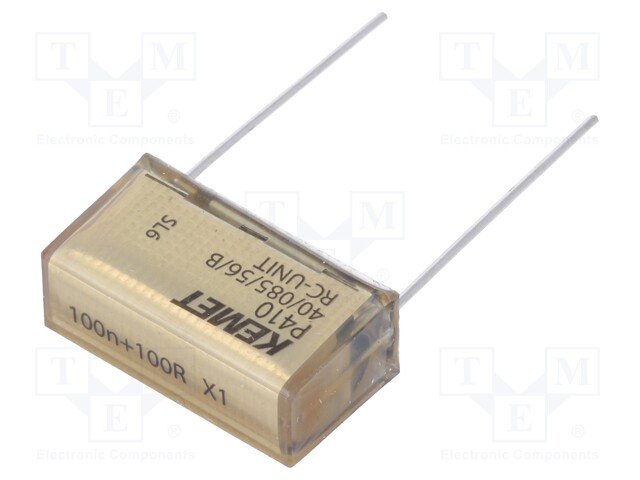 Capacitor: paper; X1; 100nF; 300VAC; 25.4mm; ±20%; THT; Series: P410