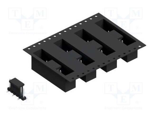 Connector: pin strips; pin header; male; PIN: 6; 2.54mm; SMT; 1x6