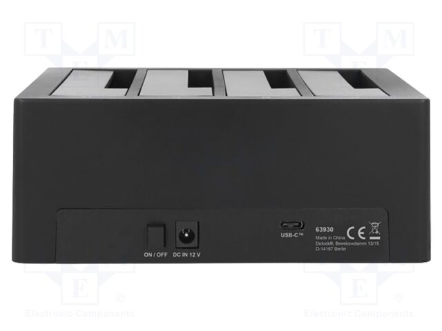 Docking station; USB 3.1 Gen 1; plastic; black