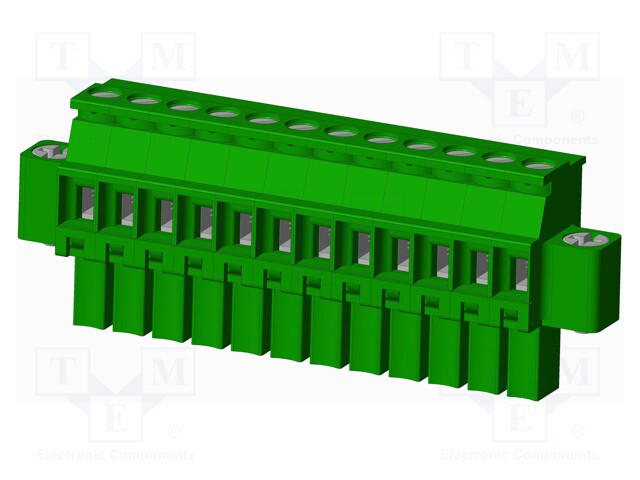 Connector: pluggable terminal block; plug; female; angled 90°