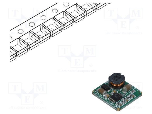 Converter: DC/DC; 1.65W; Uin: 5÷36V; Uout: 3.3VDC; Iout: 500mA; 1g