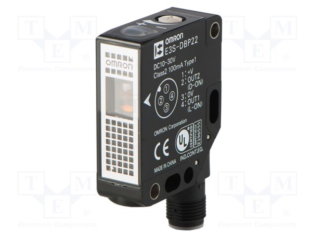 Sensor: photoelectric; NPN; diffuse-reflective