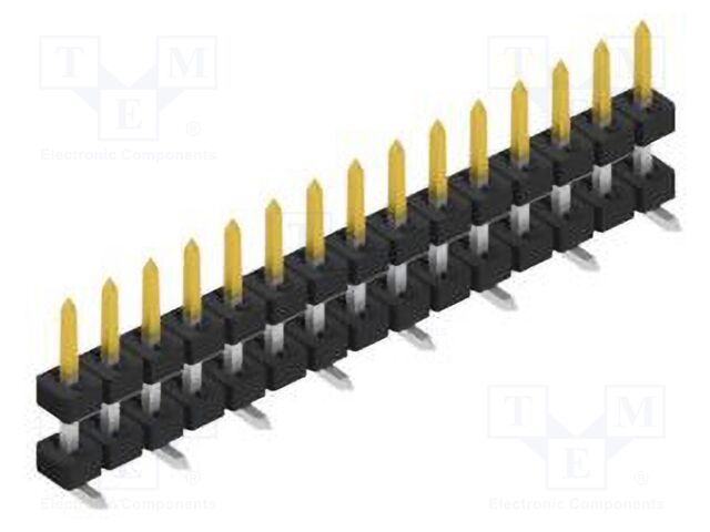 Connector: pin strips; pin header; male; PIN: 15; 2mm; SMT; 1x15