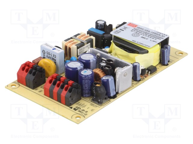Power supply: switched-mode; LED; 45.15W; 26÷43VDC; 1050mA; 140g
