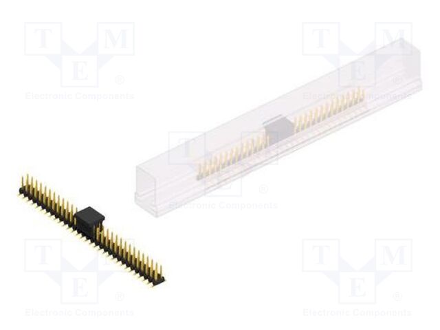 Connector: pin strips; pin header; male; PIN: 62; 2mm; SMT; 2x31