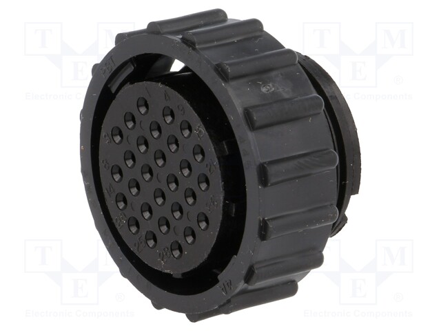 Plug; female; PIN: 28; w/o contacts; CPC Series 2; for cable