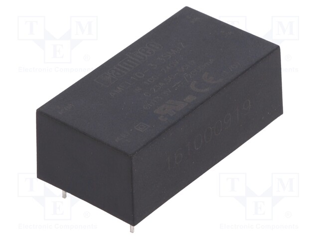 Converter: AC/DC; 6.6W; Uout: 3.3VDC; Iout: 2A; 71%; Mounting: PCB