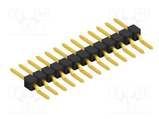 Connector: pin strips; pin header; male; PIN: 13; 2.54mm; SMT; 1x13