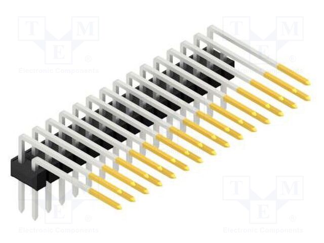 Connector: pin strips; pin header; male; PIN: 30; 2.54mm; THT; 2x15
