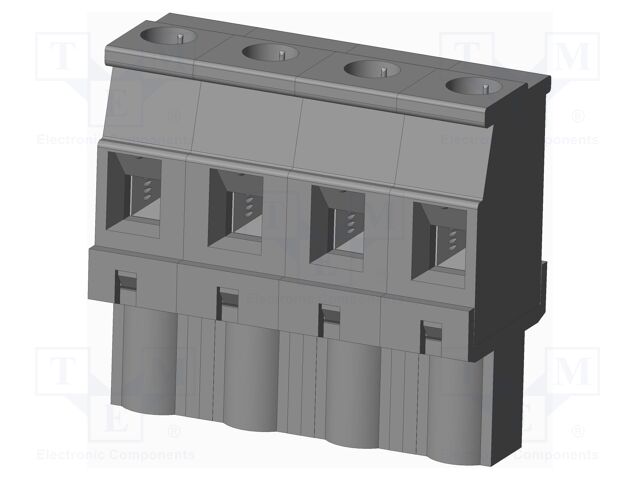 Connector: pluggable terminal block; plug; female; angled 90°