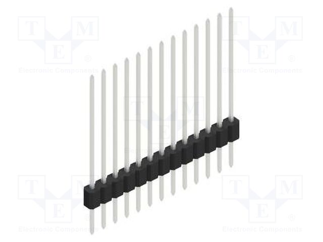 Connector: pin strips; pin header; male; PIN: 13; 1.27mm; THT; 1x13