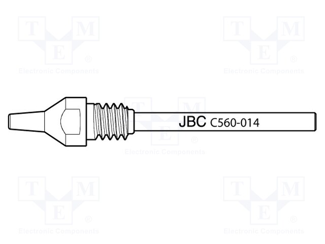 Nozzle: desoldering; 0.8x2.5mm; Features: longlife