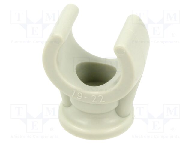 Clamping holder; Application: Cable P-clips; polypropylene