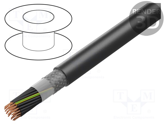 Wire; ÖLFLEX® ROBUST 215C; 34G0,75mm2; tinned copper braid; TPE