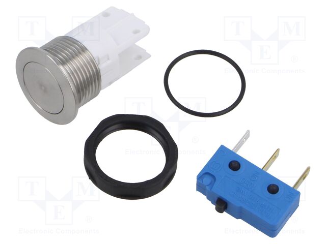 Switch: vandal resistant; Pos: 2; SPDT; 10A/250VAC; IP40; ON-(ON)