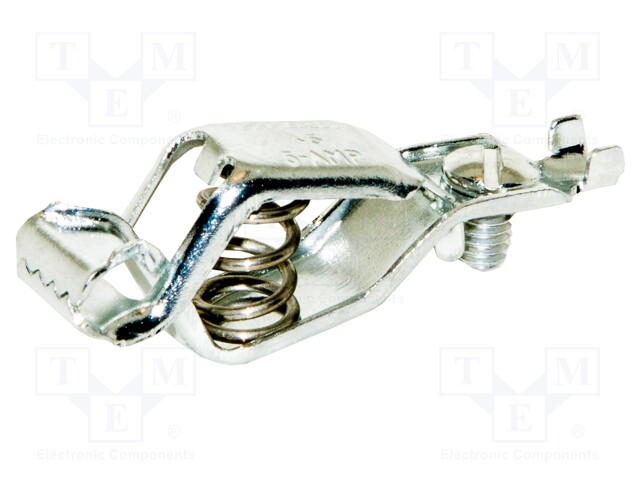 Crocodile clip; 5A; Grip capac: max.7.9mm; Overall len: 39mm