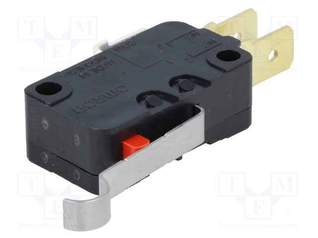 Microswitch SNAP ACTION; with lever with roller simulation
