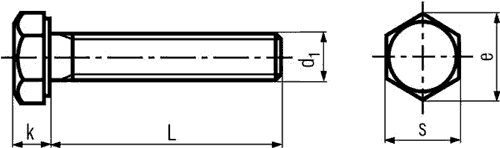 Screw; M6x35; 1; Head: hexagonal; A2 stainless steel; DIN 933