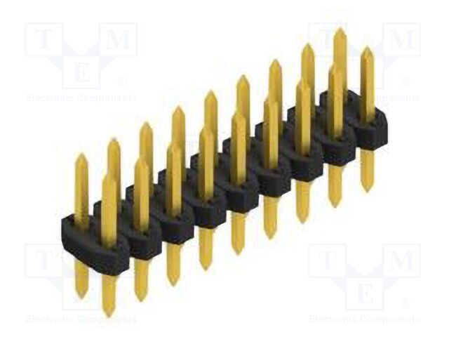 Connector: pin strips; pin header; male; PIN: 18; 2mm; THT; 2x9; 100V