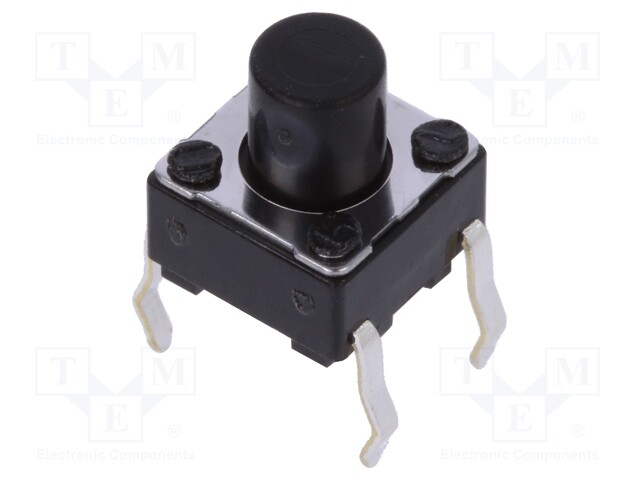 Microswitch TACT; SPST; Pos: 2; 0.05A/12VDC; THT; 1N; 6x6x3.5mm; 7mm