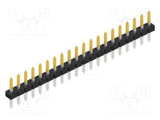Connector: pin strips; pin header; male; PIN: 20; 2mm; THT; 1x20