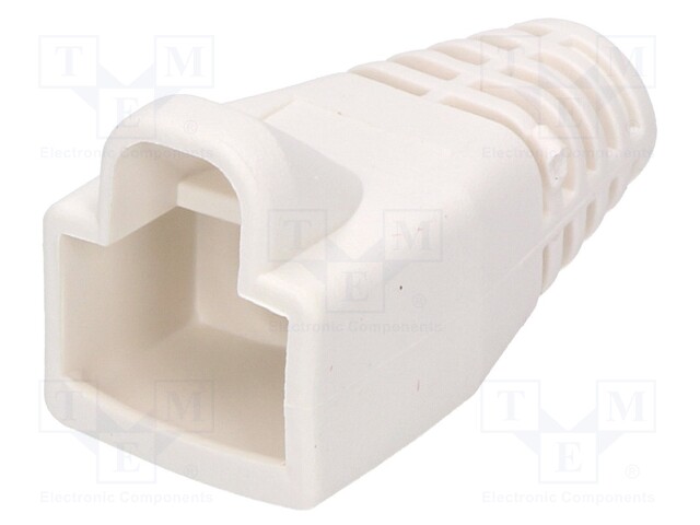 RJ45 plug boot; 6mm; Colour: white