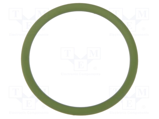 O-ring gasket; FKM; D: 2mm; Øint: 34mm; PG29; green; -20÷200°C