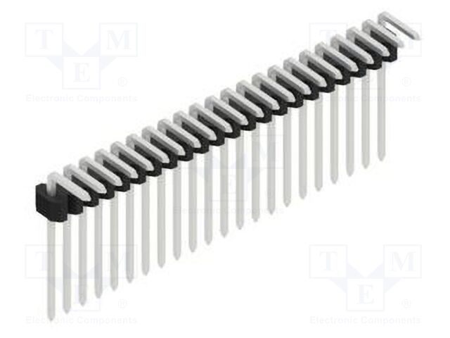 Connector: pin strips; pin header; male; PIN: 22; 1.27mm; THT; 1x22