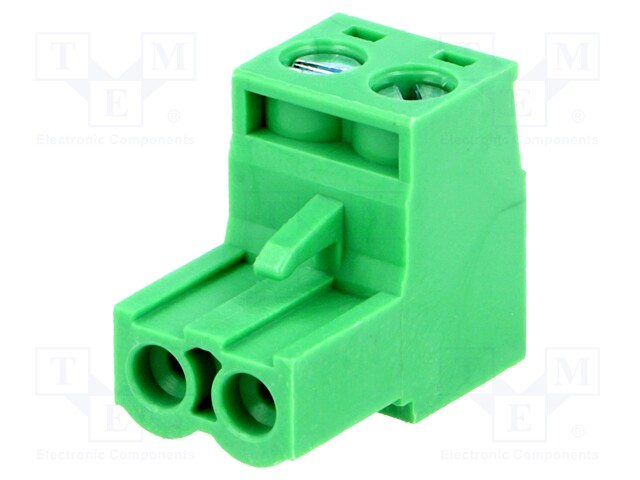 Pluggable terminal block; 5mm; ways: 2; straight; plug; female